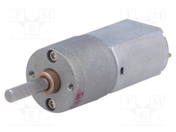 Motor: DC; with gearbox; 6VDC; 2.9A; Shaft: D spring; 120rpm