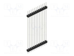 Connector: pin strips; pin header; male; PIN: 12; 2.54mm; THT; 1x12