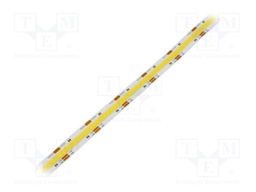 COB LED tape; white warm/cold white; LED/m: 612; 10mm; white PCB
