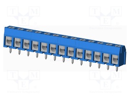 Connector: PCB terminal block; terminal; angled; Plating: tinned