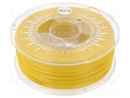 Filament: PET-G; 1.75mm; yellow; 220÷250°C; 1kg