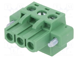 Pluggable terminal block; 5mm; ways: 3; straight; plug; female