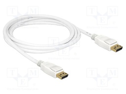 Cable; DisplayPort plug,both sides; DisplayPort 1.2; 2m; white