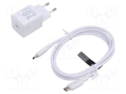 Power supply: switching; mains,plug-in; 5÷12VDC; 20W; white; 3A