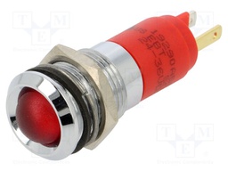 Indicator: LED; red; 24÷36VDC; Ø14mm