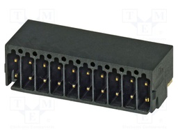 PCB headers, nominal cross section: 0.5 mm?, color: black, n