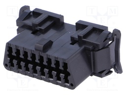 Connector: diagnostic OBD II; plug/socket; female; PIN: 16; 30V