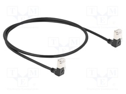 Patch cord; S/FTP; Cat: 6a; RJ45 down angled plug,both sides
