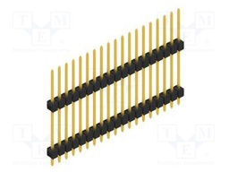 Connector: pin strips; pin header; male; PIN: 19; 2.54mm; THT; 1x19