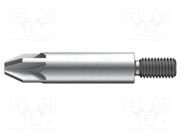 Screwdriver bit; Pozidriv®; PZ2; Overall len: 45mm; Mounting: M5