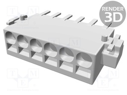 Connector: wire-board; female; PIN: 6; 2.54mm; Series: har-flexicon