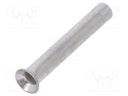Bootlace ferrule; non-insulated; copper; 0.14mm2; 6mm; tinned