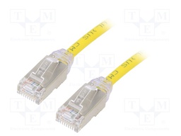 Patch cord; F/UTP,TX6A-28™; 6a; solid; Cu; LSZH; yellow; Len: 3m