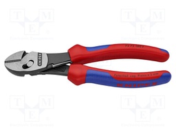 Pliers; side,cutting; return spring; 180mm; Cut: with side face