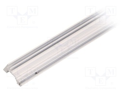 Profiles for LED modules; angular; white; L: 1m; aluminium; 30/60°