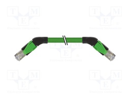Patch cord; RJ45 left angled plug,RJ45 right angled plug; 5