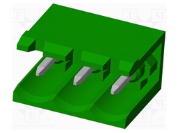 Connector: pluggable terminal block; socket; male; angled 90°