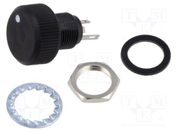 Potentiometer: shaft; single turn; 10kΩ; ±20%; 500mW; linear; 16mm