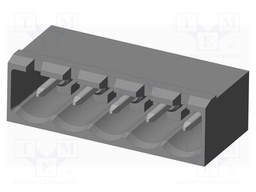 Connector: pluggable terminal block; socket; male; on PCBs