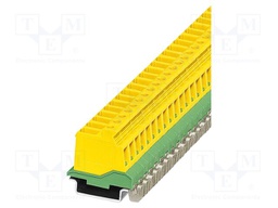 DIN rail connector, nominal cross section: 4 mm?, color: gre