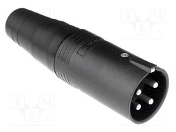 Connector: loudspeaker; plug; male; soldering; for cable; IP40; AP