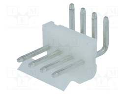 Socket; wire-board; male; 3.96mm; PIN: 4; THT; 250V; 7A; tinned; 10mΩ