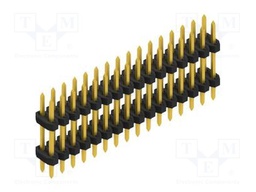 Connector: pin strips; pin header; male; PIN: 32; 2mm; THT; 2x16
