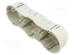 Enclosure: junction box; X: 215mm; Y: 45mm; plaster embedded; grey