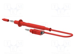 Test lead; 60VDC; 30VAC; 12A; probe tip,banana plug 4mm; Len: 1m
