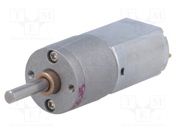 Motor: DC; with gearbox; 12VDC; 1.6A; Shaft: D spring; 90rpm