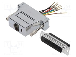 Transition: adapter; RJ45 socket,D-Sub 25pin male