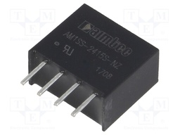 Converter: DC/DC; 1W; Uin: 21.6÷26.4V; 15VDC; Iout: 67mA; SIP4; 1.2g