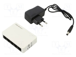 Switch Fast Ethernet; PnP,LED status indicator,PoE (PoE); 150m