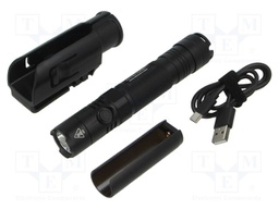 Torch: LED tactical; IP68; waterproof; 1lm,55lm,300lm,1200lm