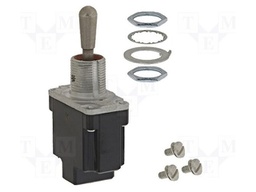 Switch: toggle; Pos: 2; SPDT; ON-ON; 6A/230VAC; 20A/28VDC; -65÷71°C