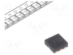 Diode: Transil array; 6.6V; 5A; bidirectional; DFN6; Channels: 2