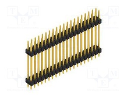 Connector: pin strips; pin header; male; PIN: 40; 2.54mm; THT; 2x20
