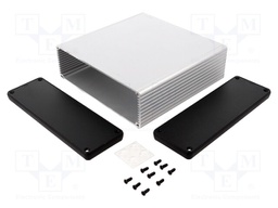 Enclosure: with panel; 1455; X: 165mm; Y: 160mm; Z: 51mm; aluminium