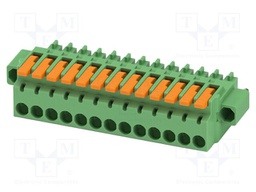 PCB connector, nominal cross section: 1.5 mm2, color: green,