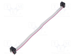 Ribbon cable with IDC connectors; Tape ph: 1.27mm; 0.2m; 6x28AWG