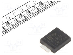 Diode: Schottky rectifying; SMD; 40V; 3A; Ufmax: 0.44V; SMB flat