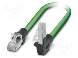 Patch cord; SF/UTP; 5; stranded; Cu,tinned; PVC; green; 2m; 22AWG