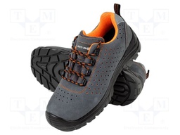 Shoes; Size: 45; grey-orange; chamois; slip; Safety cat: S1P SRC
