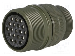 Connector: circular; Series: DS/MS; plug; female; PIN: 19; for cable