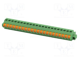 PCB connector, nominal cross section: 2.5 mm2, color: green,