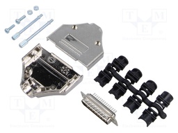D-Sub HD; PIN: 44; plug; male; for cable; straight; soldering