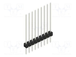 Connector: pin strips; pin header; male; PIN: 9; 2.54mm; THT; 1x9