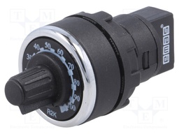 Potentiometer; 22mm; -25÷70°C; IP65; Potentiometer: single turn