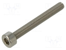 Screw; M3x25; Head: cheese head; hex key; HEX 2.5mm; DIN 912