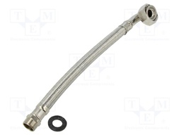 Angled anti-vibration hose; 0.3m; Hydraulic connection: 1"